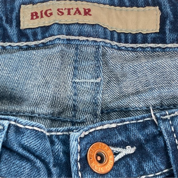 Big Star Womens Low Rise Straight Leg Cropped Capri Jeans Size 30 X 23 Blue - Picture 9 of 14